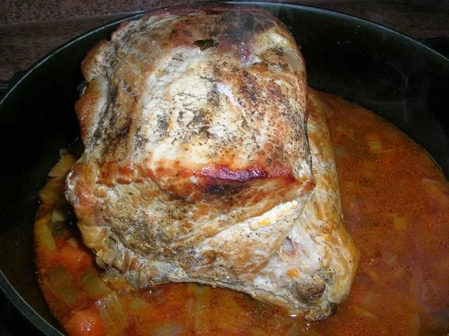 Rezept: Kotelettbraten am Stück, mit gefüllten Wirsingrouladen und Kartoffeln - Hausmannskost- Bild Nr. 2 Kotelettbraten am Stück, mit gefüllten Wirsingrouladen und Kartoffeln - Hausmannskost- - Rezept - Bild Nr. 2