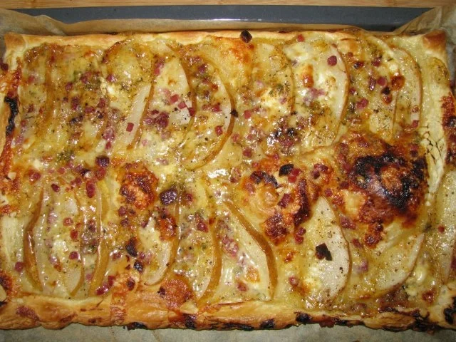 pikante Backwaren: Birnentarte mit Ziegenkäse - Rezept - Bild Nr. 4