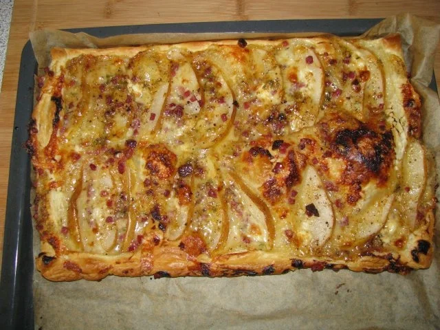 pikante Backwaren: Birnentarte mit Ziegenkäse - Rezept - Bild Nr. 5