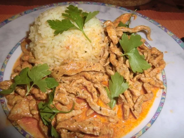 Rezept: Gyros-Geschnetzeltes an Basmatireis Bild Nr. 2 Gyros-Geschnetzeltes an Basmatireis - Rezept - Bild Nr. 2