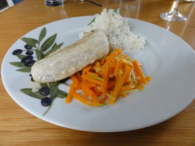 Rezept: Zanderfilet mit Estragonrisotto und Möhren-Lauchstiften Bild Nr. 2 Zanderfilet mit Estragonrisotto und Möhren-Lauchstiften - Rezept - Bild Nr. 2