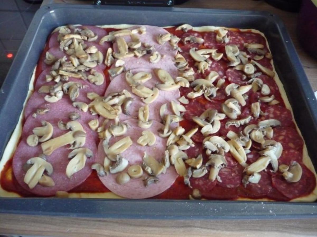 Pizza : 3 in 1 - Rezept