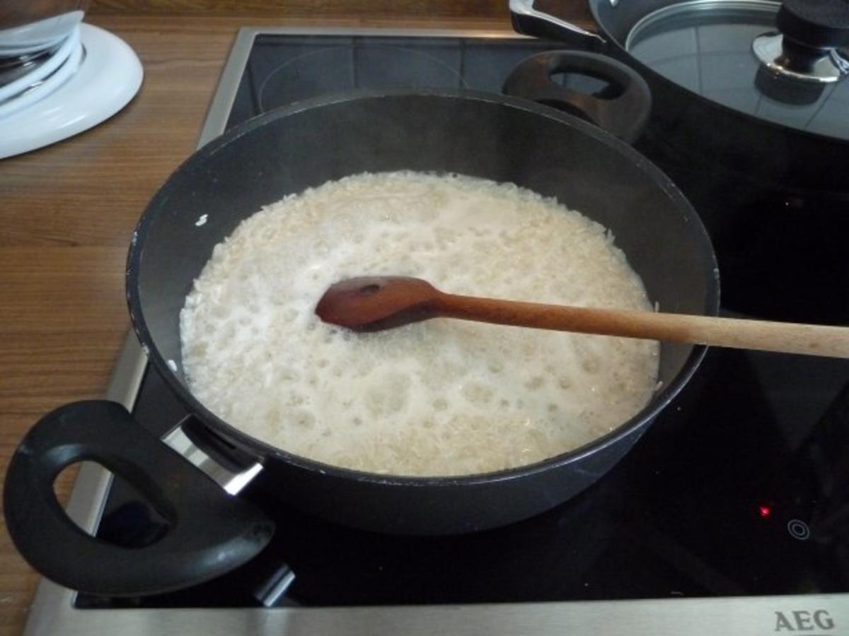 Süße Mahlzeiten : Milchreis mit Schoko - Zimt und Zucker und Apfelmus - Rezept - Bild Nr. 4