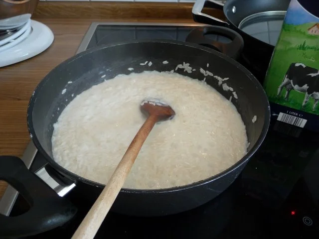 Rezept: Süße Mahlzeiten : Milchreis mit Schoko - Zimt und Zucker und Apfelmus Bild Nr. 5 Süße Mahlzeiten : Milchreis mit Schoko - Zimt und Zucker und Apfelmus - Rezept - Bild Nr. 5