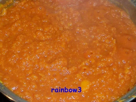 Kochen: Würstchen in scharfer roter Möhrensauce - Rezept - Bild Nr. 5