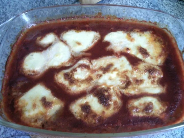 Hackbällchen in Tomatensoße, überbacken - Rezept