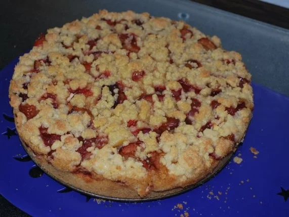 Rezept: Pflaumen-Käse-Kuchen mit Streuseln Bild Nr. 2 Pflaumen-Käse-Kuchen mit Streuseln - Rezept - Bild Nr. 2
