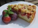Pflaumen-Käse-Kuchen mit Streuseln - Rezept