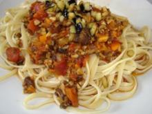 Spaghetti mit Pilz-Bolognese - Rezept