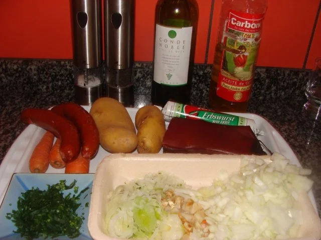 Rezept: Suppe : - Meine Erbsensuppe - Bild Nr. 3 Suppe : - Meine Erbsensuppe - - Rezept - Bild Nr. 3