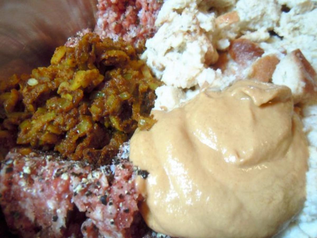 Curry Bouletten mit Paprika Zucchini Weizen - einfach - 302 kcal/100g