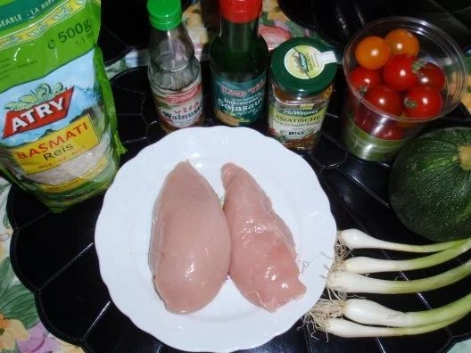 Rezept: Hähnchen-Pfanne mit Basmatireis Bild Nr. 2 Hähnchen-Pfanne mit Basmatireis - Rezept - Bild Nr. 2