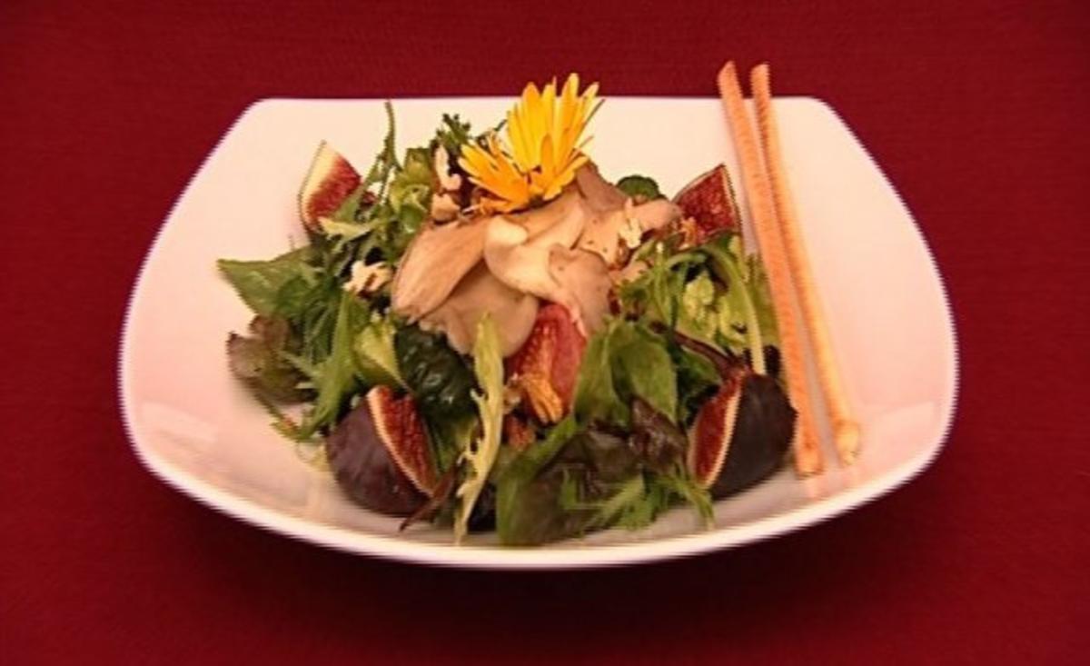 Bunter Salat mit Austernpilzen (Anne Mühlmeier) - Rezept
