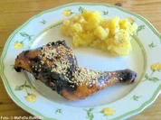 Gegrillte Hähnchenschenkel - Rezept