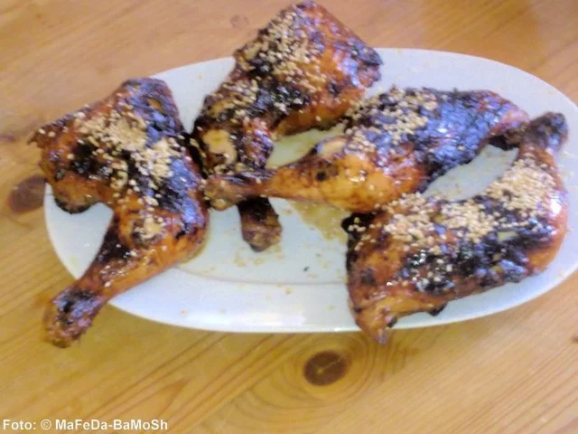 Rezept: Gegrillte Hähnchenschenkel Bild Nr. 2 Gegrillte Hähnchenschenkel - Rezept - Bild Nr. 2