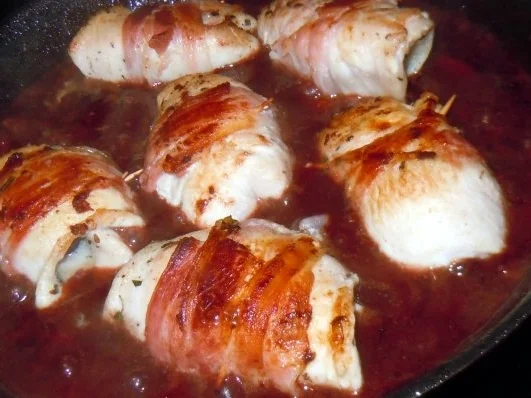 Hähnchenrouladen in pikanter Pflaumensauce - Rezept - Bild Nr. 9