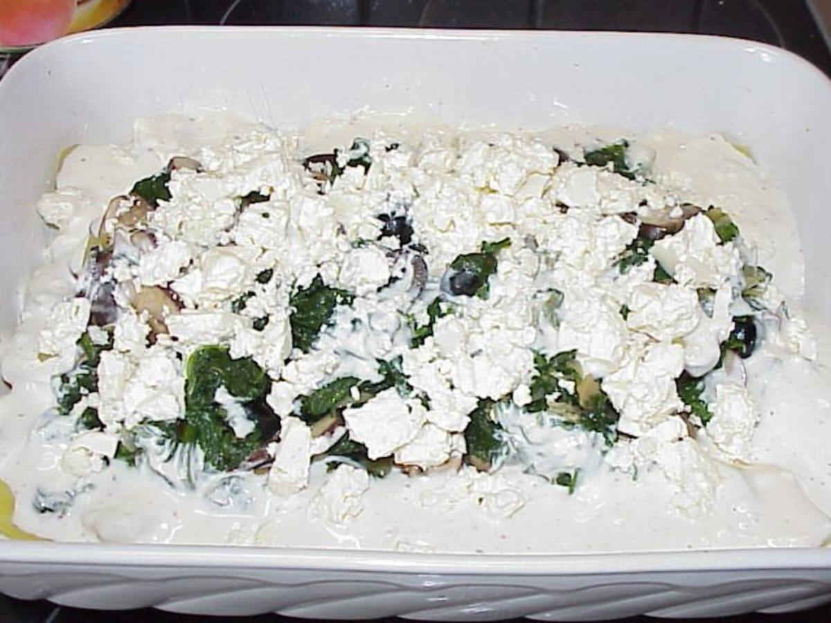 Kartoffel Spinat Gratin mit Schafkäse - einfach - 180 kcal/100g