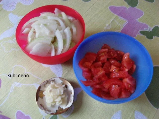 Rezept: Kasseler-Lachs auf Gemüsebett Bild Nr. 3 Kasseler-Lachs auf Gemüsebett - Rezept - Bild Nr. 3