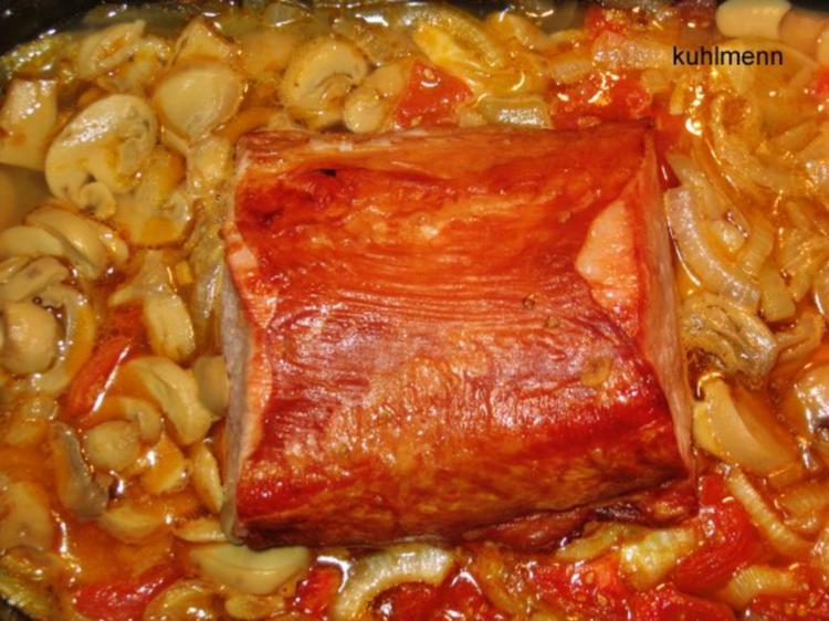 Kasseler-Lachs auf Gemüsebett - Rezept - kochbar.de