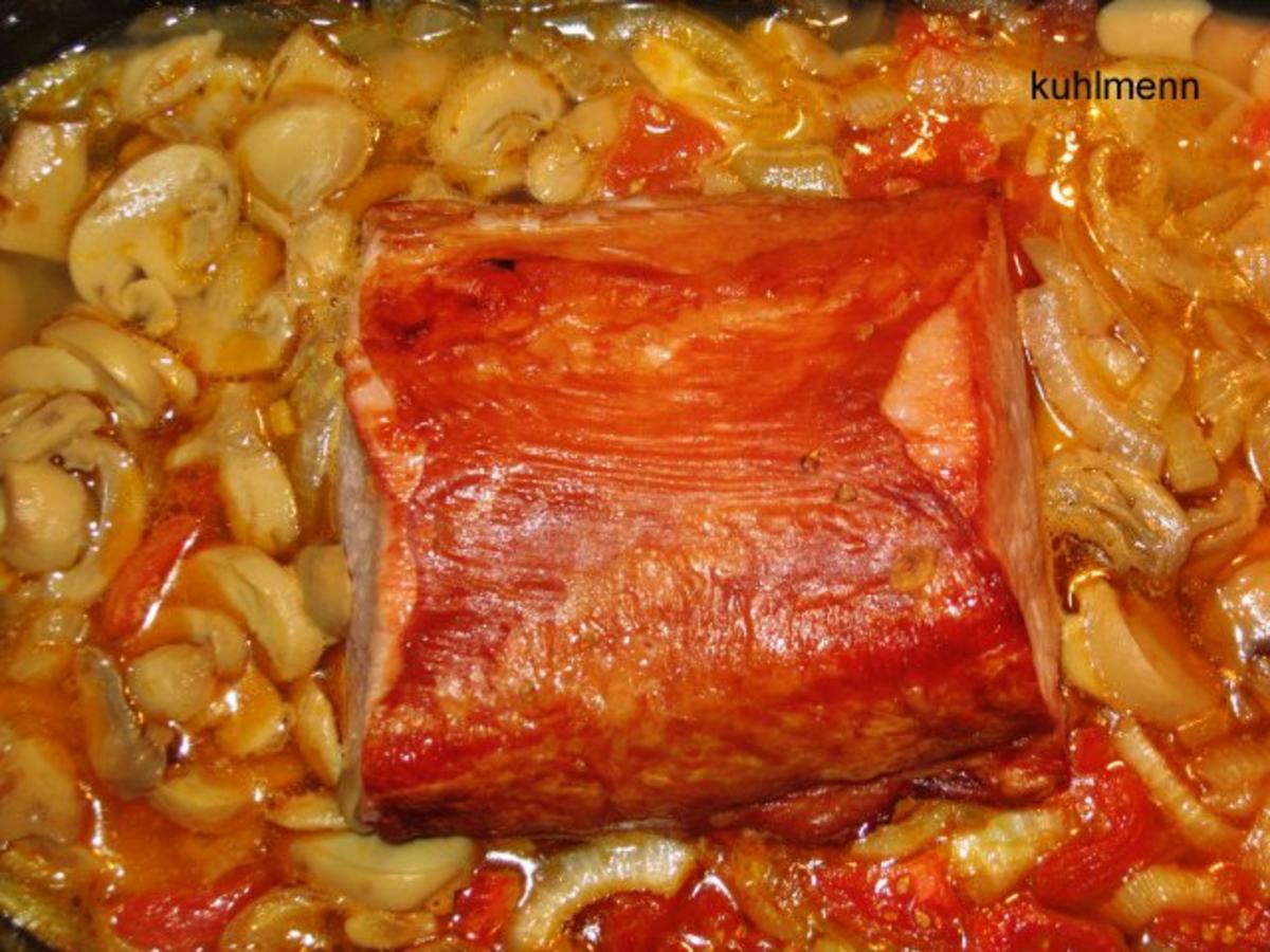 Kasseler-Lachs auf Gemüsebett - Rezept - kochbar.de