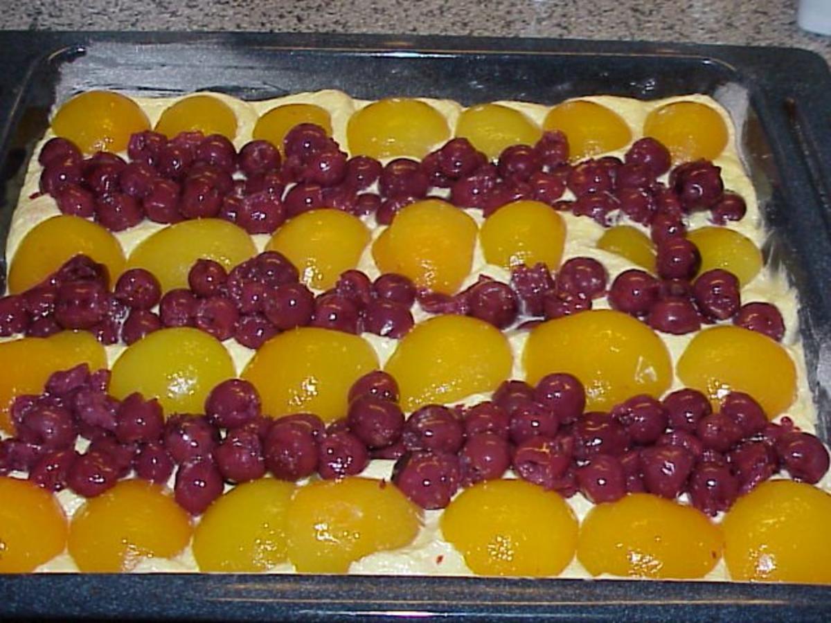Aprikosen-Kirsch-Kuchen - Rezept