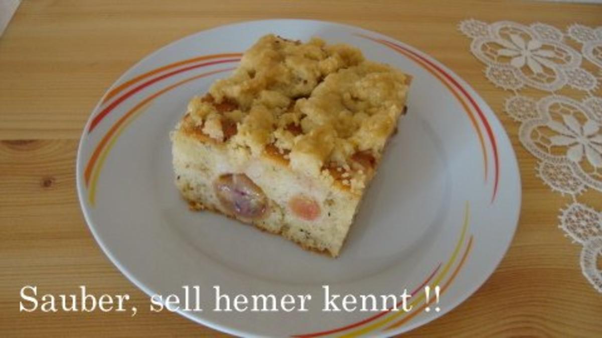 Bilder für Stachelbeerkuchen mit Streusel vom Blech - Rezept