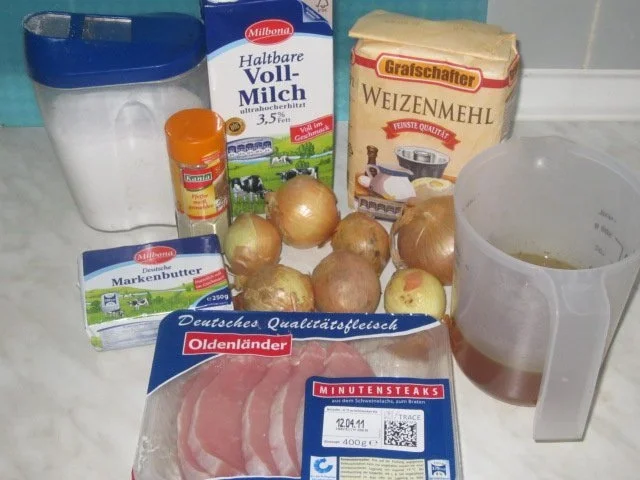 Minutensteaks mit Zwiebelsoße & Kroketten - Rezept - Bild Nr. 2