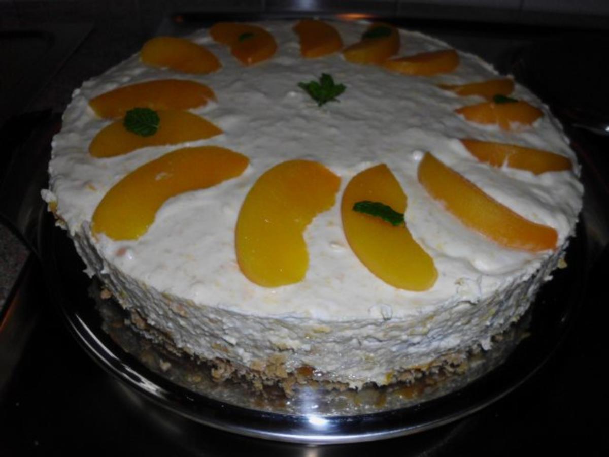 Pfirsichtorte Kühlschranktorte Rezept Eingereicht von monakind