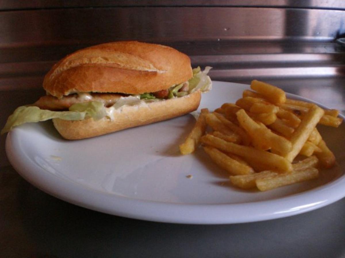 Bilder für Chicken-Burger-Menü Rezept