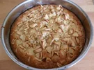 Schneller Apfelkuchen mit gestiftelten Mandeln - Rezept