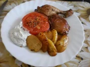 Hähnchenkeulen mit Rosmarin-Kartoffeln - Rezept