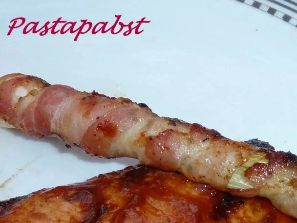 Frühlingszwiebeln in Speck gepackt - Rezept - Bild Nr. 4