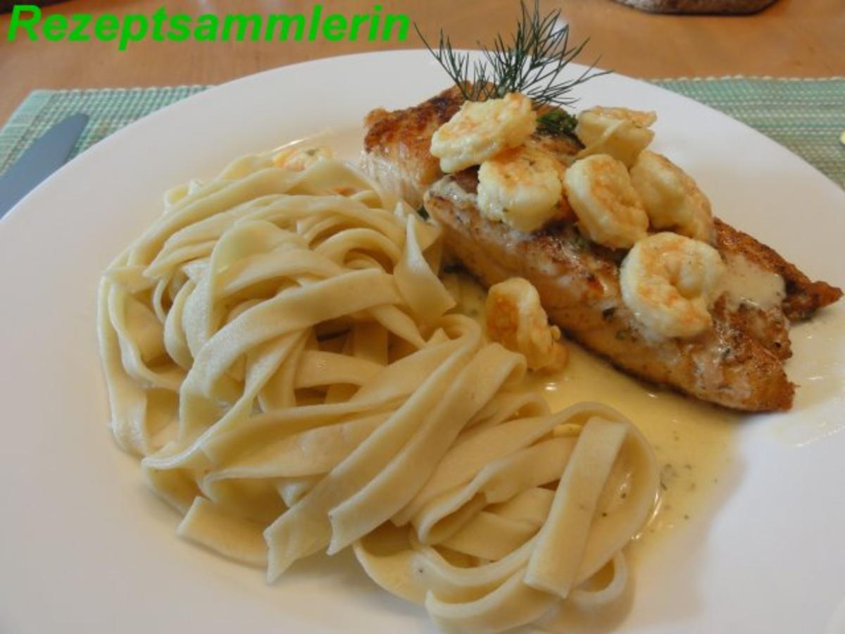 Bilder für Fisch: LACHSFILET mit Garnelen - Rezept