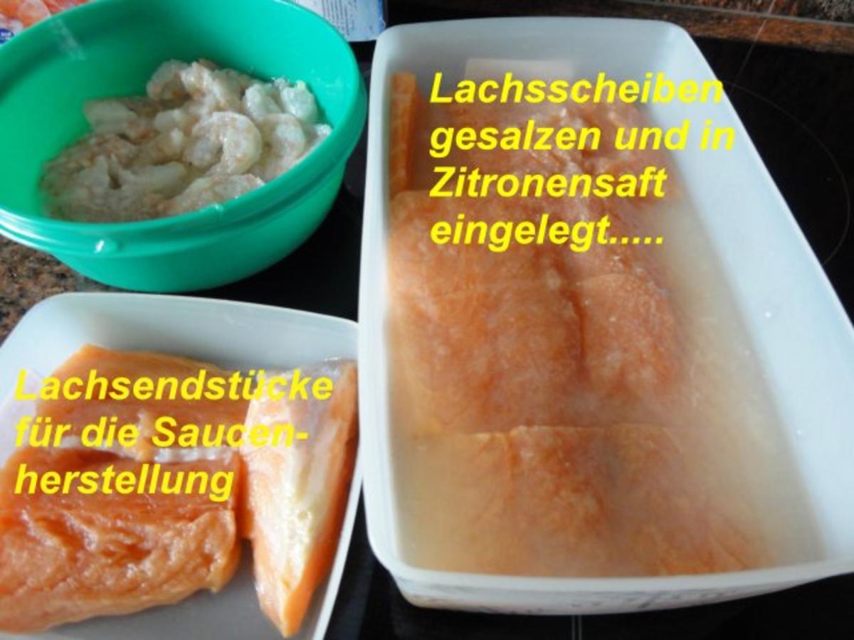 Fisch:    LACHSFILET mit Garnelen - Rezept - Bild Nr. 3