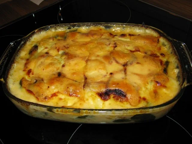 Kartoffelgratin mit Gemüse und Spinat - Rezept - Bild Nr. 3