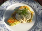 Zucchini-Schafskäse-Röstis mit Joghurtdip - Rezept