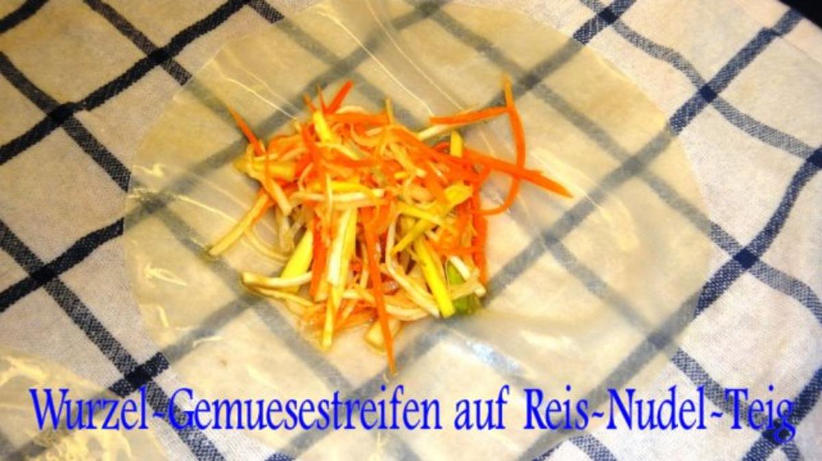 Wurzelgemuese-Fruehlings-Roellchen-Vegetarisch mit Sweet and Hot-Tip - Rezept - Bild Nr. 4