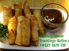 Wurzelgemuese-Fruehlings-Roellchen-Vegetarisch mit Sweet and Hot-Tip - Rezept