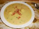 Blumenkohlsuppe mit Speckstreifen - Rezept