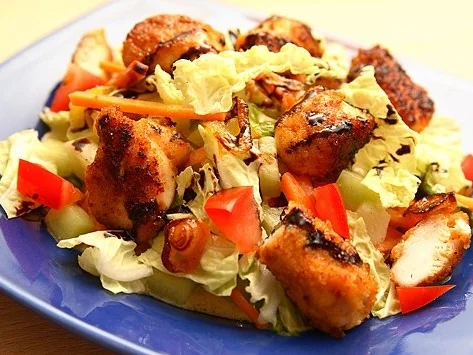 Sommersalat mit Hähnchenbrust und Melone - Rezept - Bild Nr. 3