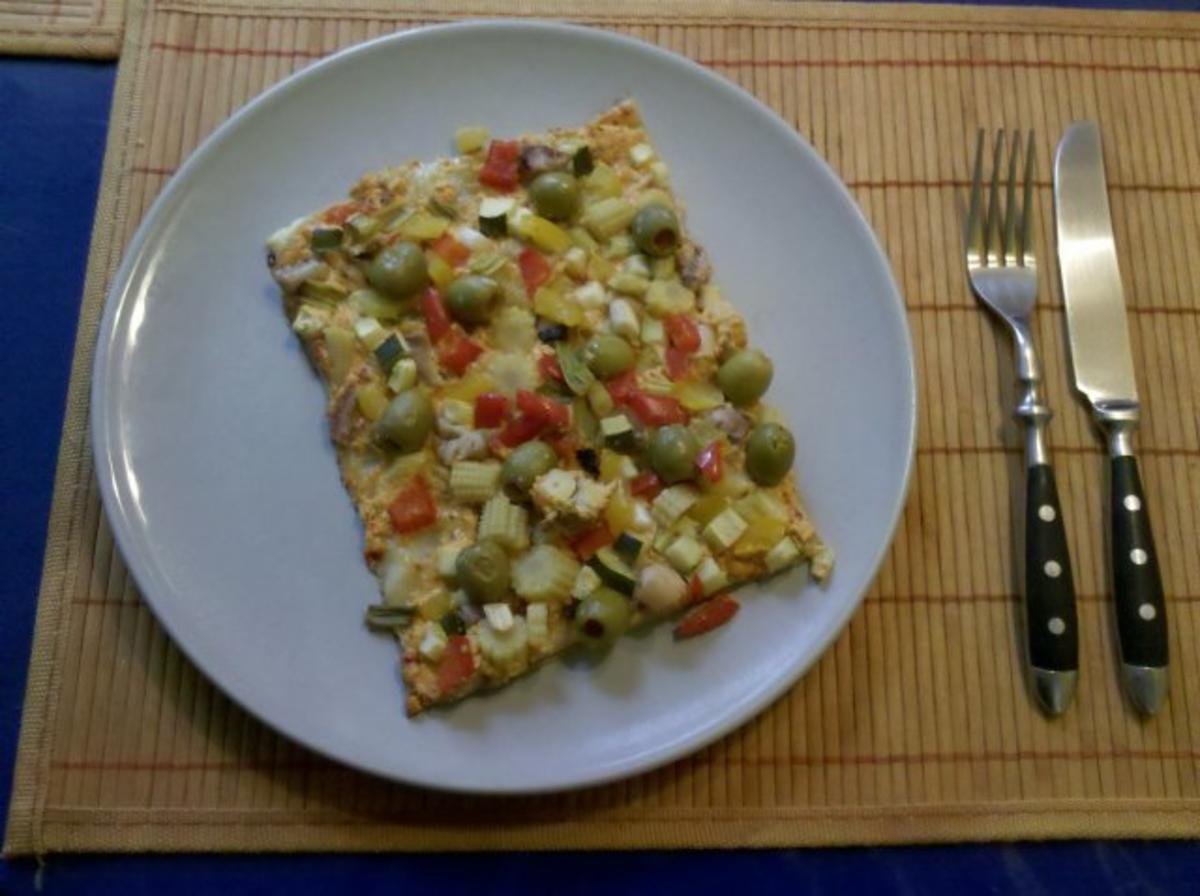 Bilder für Flammkuchen: Flammkuchen Athene - Rezept