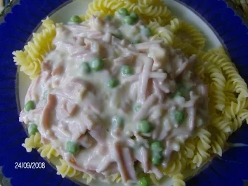 Nudeln mit Käsecreme-Soße - Rezept