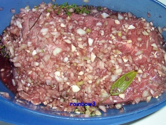 Kochen: Rinderschmorbraten mit Rotweinsauce - Rezept - Bild Nr. 5