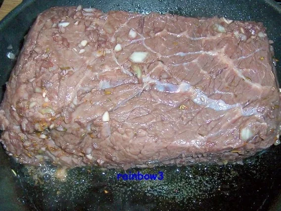 Kochen: Rinderschmorbraten mit Rotweinsauce - Rezept - Bild Nr. 7