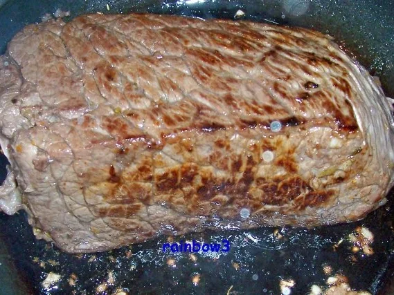 Kochen: Rinderschmorbraten mit Rotweinsauce - Rezept - Bild Nr. 8