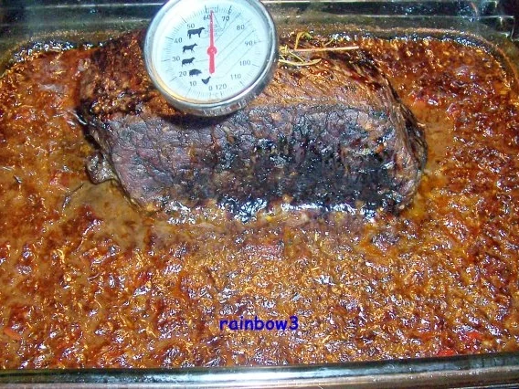 Kochen: Rinderschmorbraten mit Rotweinsauce - Rezept - Bild Nr. 12