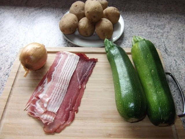 Kartoffel- Zucchinipfanne mit Bacon Dieter´s Art - Rezept - Bild Nr. 2