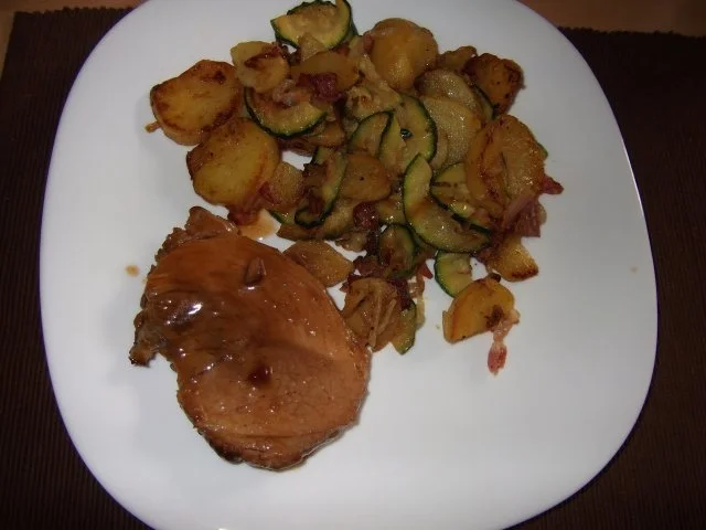 Kartoffel- Zucchinipfanne mit Bacon Dieter´s Art - Rezept - Bild Nr. 8