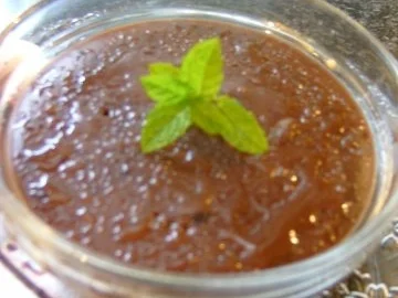 Rezept: Schokoladenpudding mit einer Cappuccino-Vanillenote Schokoladenpudding mit einer Cappuccino-Vanillenote - Rezept