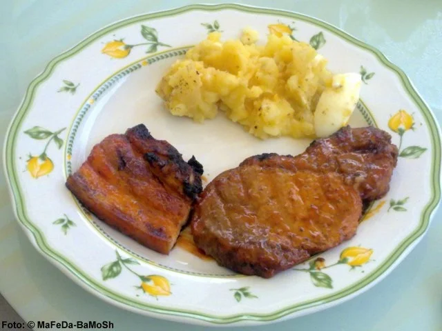 Gegrilltes Halsgrat à la Alex - Rezept - Bild Nr. 4